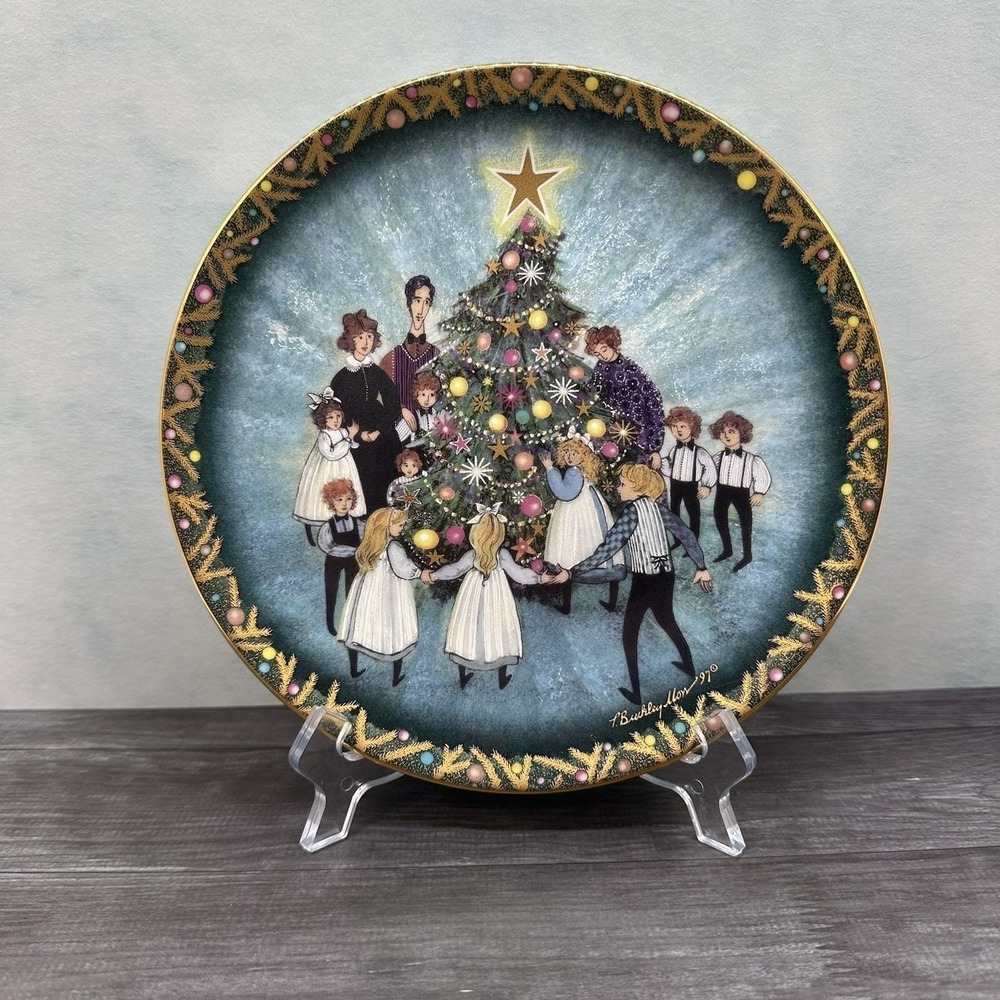 Anna Perenna "A Family Christmas" 1997 Christmas At Home Collection Buckley Moss
